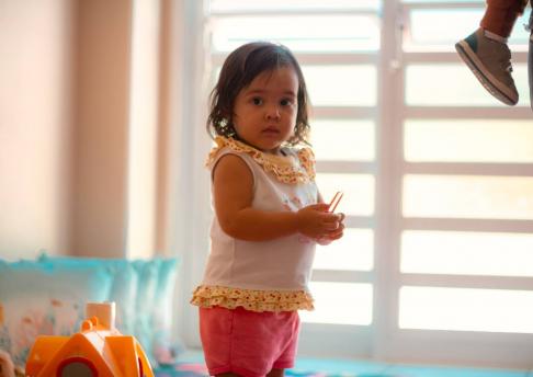 Berçário // Atividade com macarrão