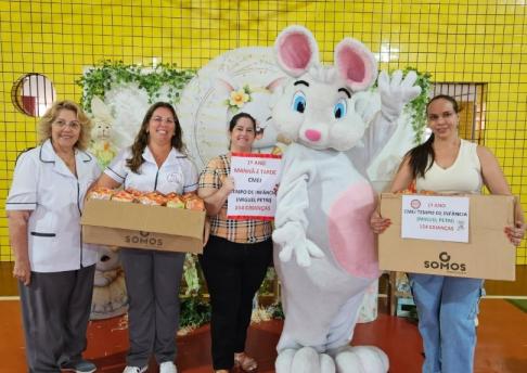 Escola e famílias juntas em uma Páscoa de amor e solidariedade